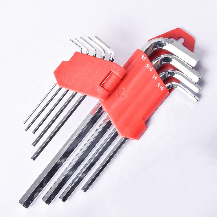 Vintaçan Açar Dəsti, FORCI, UA6GNO, L Formalı 6 guşəli, polad, 21 sm, 9 parça